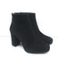 Prada Ankle Boots Black Suede Size 35 Hidden Platform Booties