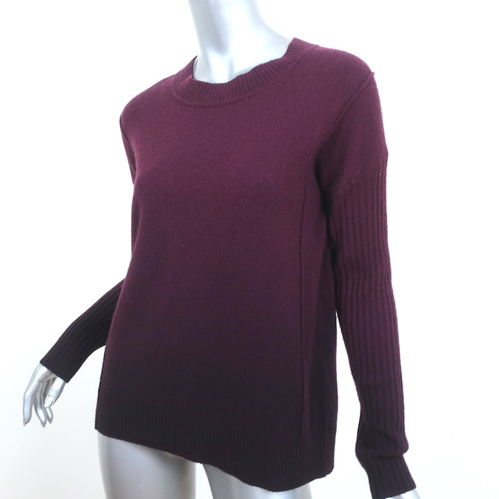 Splendid Divine Cashmere Sweater Black Cherry Dip Dye Size Extra Small