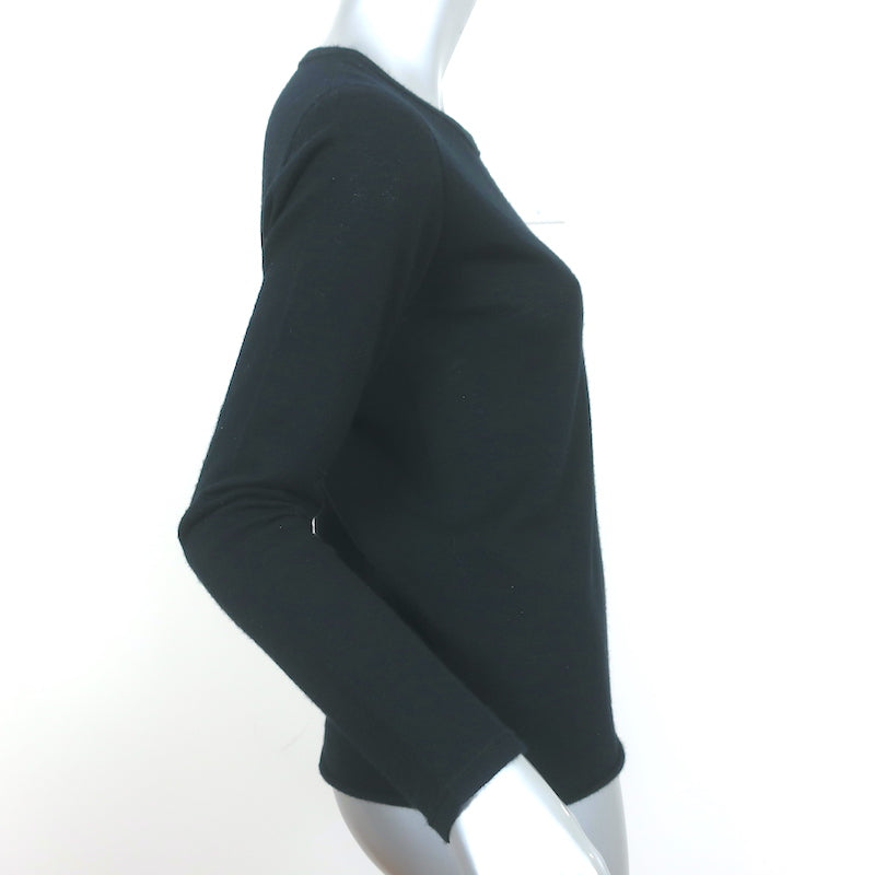 Majestic Filatures Cashmere Sweater Black Size 1 Crewneck Pullover