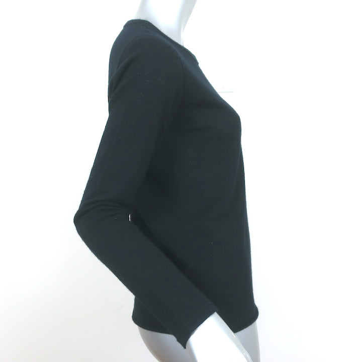Majestic Filatures Cashmere Sweater Black Size 1 Crewneck Pullover