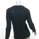 Majestic Filatures Cashmere Sweater Black Size 1 Crewneck Pullover
