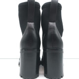 Christian Louboutin Washy 70 Studded Ankle Boots Black Neoprene Size 37 NEW