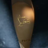 Christian Louboutin Washy 70 Studded Ankle Boots Black Neoprene Size 37 NEW