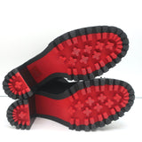 Christian Louboutin Washy 70 Studded Ankle Boots Black Neoprene Size 37 NEW