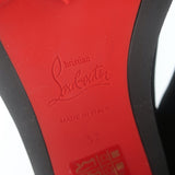 Christian Louboutin Washy 70 Studded Ankle Boots Black Neoprene Size 37 NEW