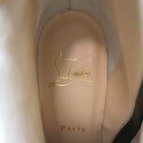 Christian Louboutin So Kate 100 Ankle Boots Multi Striped Glitter Size 37 NEW