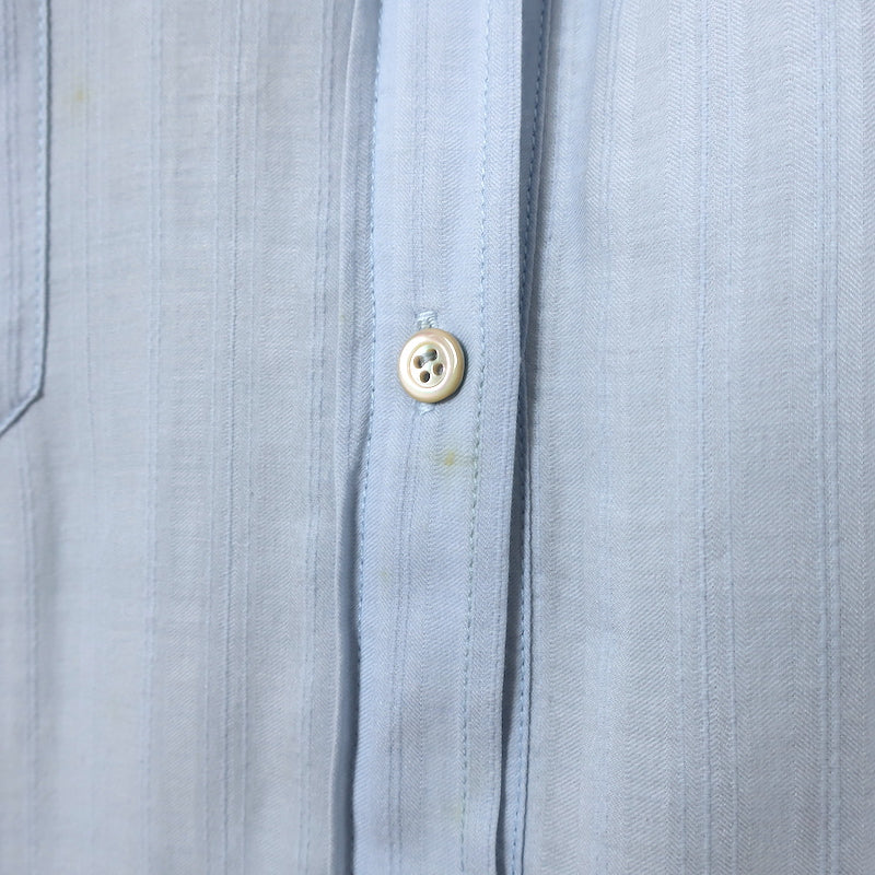 Isabel Marant Etoile Long Sleeve Shirtdress Light Blue Tonal Stripe Size 38