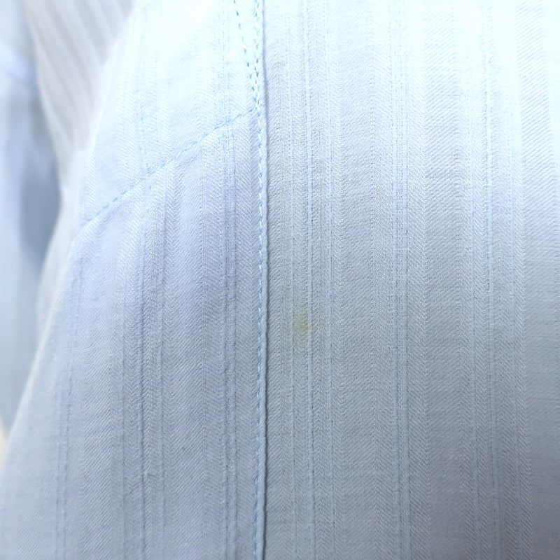 Isabel Marant Etoile Long Sleeve Shirtdress Light Blue Tonal Stripe Size 38