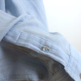 Isabel Marant Etoile Long Sleeve Shirtdress Light Blue Tonal Stripe Size 38