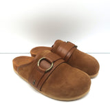 See by Chloe Clogs Gema Brown Suede Size 36 Flat Mules