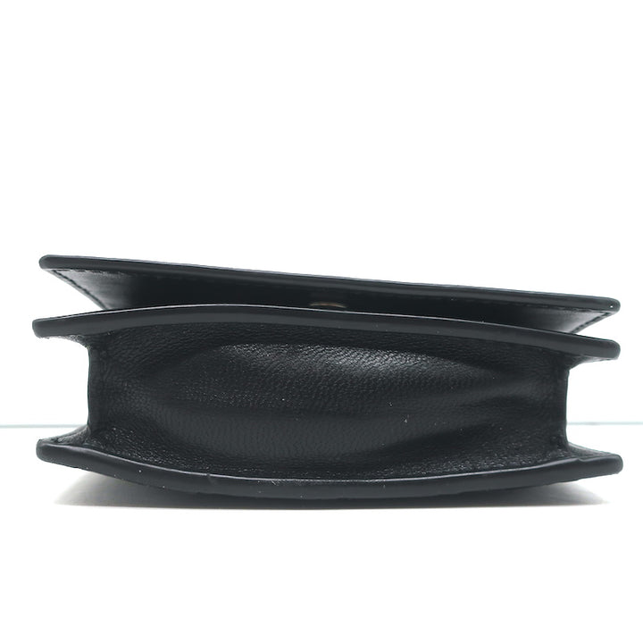 Bottega Veneta Business Card Case Wallet Black Intrecciato Leather