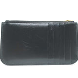 Cartier Double C de Cartier Zipped Card Holder Wallet Black Leather