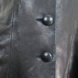 Olivier Theyskens Nator Leather Jacket Black Size 38