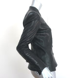 Olivier Theyskens Nator Leather Jacket Black Size 38