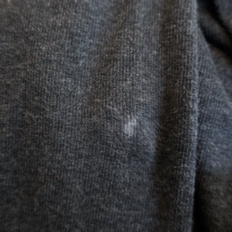 Brunello Cucinelli Monili Trim V-Neck Long Sleeve Top Charcoal Size Medium