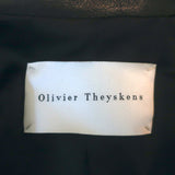 Olivier Theyskens Nator Leather Jacket Black Size 38