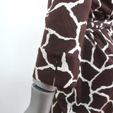 Diane von Furstenberg Vintage Julian Wrap Dress Giraffe Print Silk Jersey Size 4