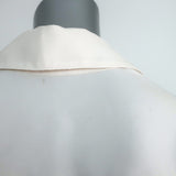 L'Agence Draped Blouse Rita Cream Silk Size Extra Extra Small Long Sleeve Top