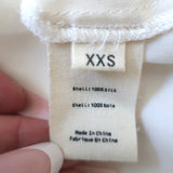 L'Agence Draped Blouse Rita Cream Silk Size Extra Extra Small Long Sleeve Top