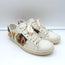 Gucci Loved Embroidered Ace Sneakers White Leather Size 36.5