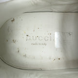 Gucci Loved Embroidered Ace Sneakers White Leather Size 36.5