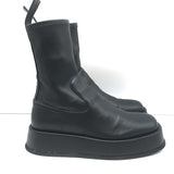 Gia Borghini GIA x RHW Rosie 11 Platform Ankle Boots Black Leather Size 37