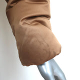 Theory Down Puffer Jacket Keilly Gold Satin Size Petite