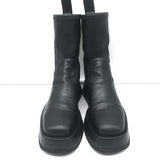 Gia Borghini GIA x RHW Rosie 11 Platform Ankle Boots Black Leather Size 37