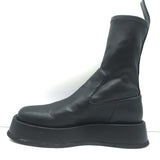 Gia Borghini GIA x RHW Rosie 11 Platform Ankle Boots Black Leather Size 37