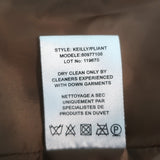 Theory Down Puffer Jacket Keilly Gold Satin Size Petite