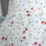 Reformation Kiernan Ruffle Hem Mini Dress White Floral Print Linen Size 2