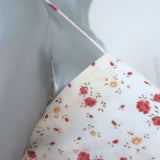 Reformation Kiernan Ruffle Hem Mini Dress White Floral Print Linen Size 2