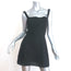Reformation Ruffle-Trim Mini Dress Janie Black Linen Size 2