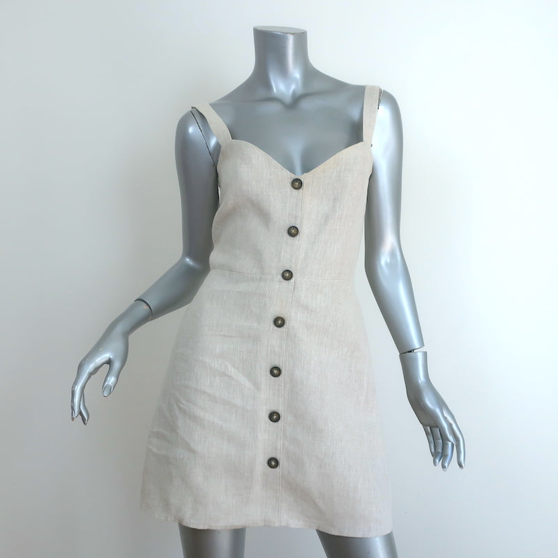 Reiss Megan Knitted Ribbed Midi Dress, Neutral at John Lewis & Partners