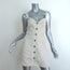 Reformation Button Front Mini Dress Finn Natural Linen Size 4
