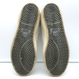 Leather Crown LC06 Low Top Sneakers White Crackle & Rose Gold Metallic Size 37