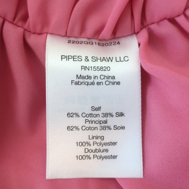Veronica Beard Halter Midi Dress Gabriella Pink Ruched Satin Size 0 NEW