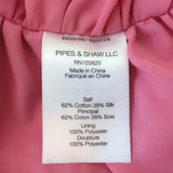 Veronica Beard Halter Midi Dress Gabriella Pink Ruched Satin Size 0 NEW