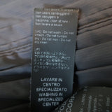 Giorgio Brato Zodiac Patch Leather Bomber Jacket Army Green Size 42