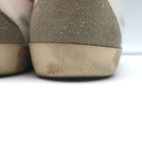 Golden Goose Superstar Sneakers White Leather with Pink Laminated Heel Size 41