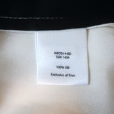 ATM Anthony Thomas Melillo Colorblock Mini Dress Black/Cream Silk Size Small