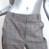 3.1 Phillip Lim Checked Jogger Pants Gray/Black Stretch Wool-Cotton Size 4