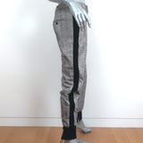 3.1 Phillip Lim Checked Jogger Pants Gray/Black Stretch Wool-Cotton Size 4