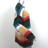 See by Chloe Rainbow Stripe Oversized Sweater Alpaca-Blend Size Extra Small NEW