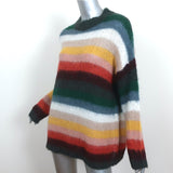 See by Chloe Rainbow Stripe Oversized Sweater Alpaca-Blend Size Extra Small NEW