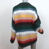 See by Chloe Rainbow Stripe Oversized Sweater Alpaca-Blend Size Extra Small NEW
