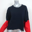Zadig & Voltaire Colorblock Sweater Clarys Navy & Red Wool Size Medium