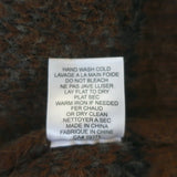 RE/DONE 50s Raglan Crew Sweater Brown Fair Isle Wool-Alpaca Size Medium