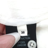 Isabel Marant Etoile Blouse White Cotton & Crochet Lace Size 38 Short Sleeve Top