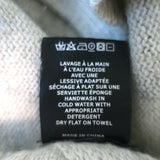 Isabel Marant Etoile Cutout Sweater Kelia Light Gray Distressed Knit Size 42